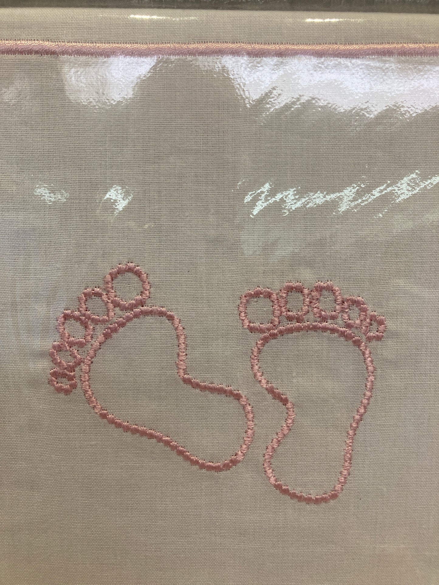 Laken little feet lichtroze 75x100cm