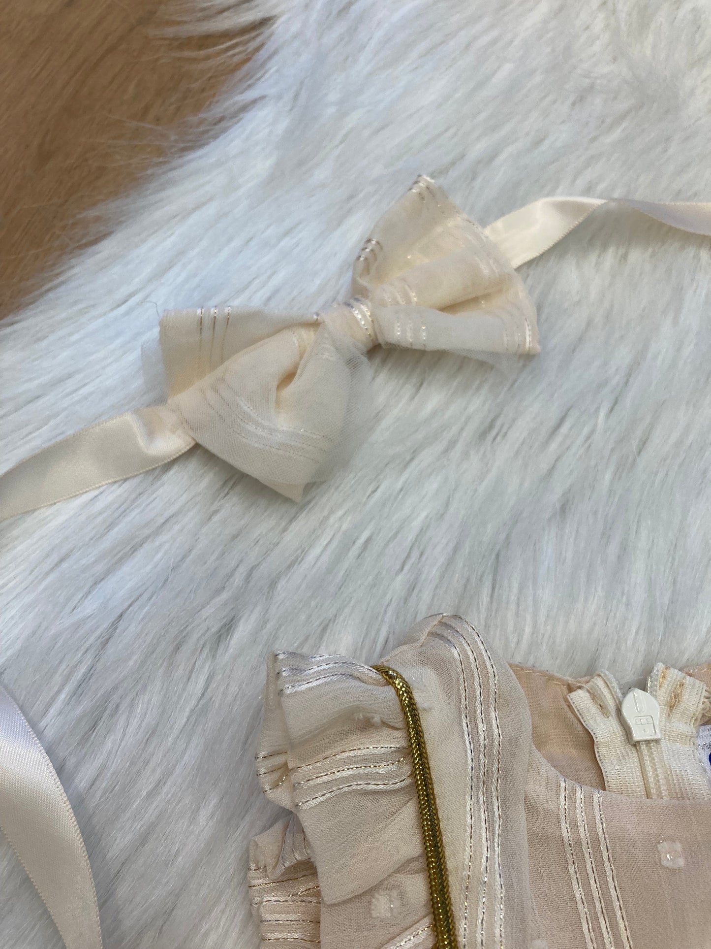 Baby sprookjesjurk beige