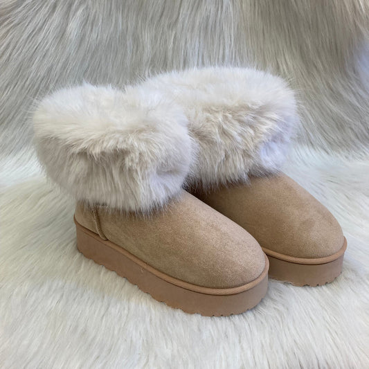 Boots Fluffy beige