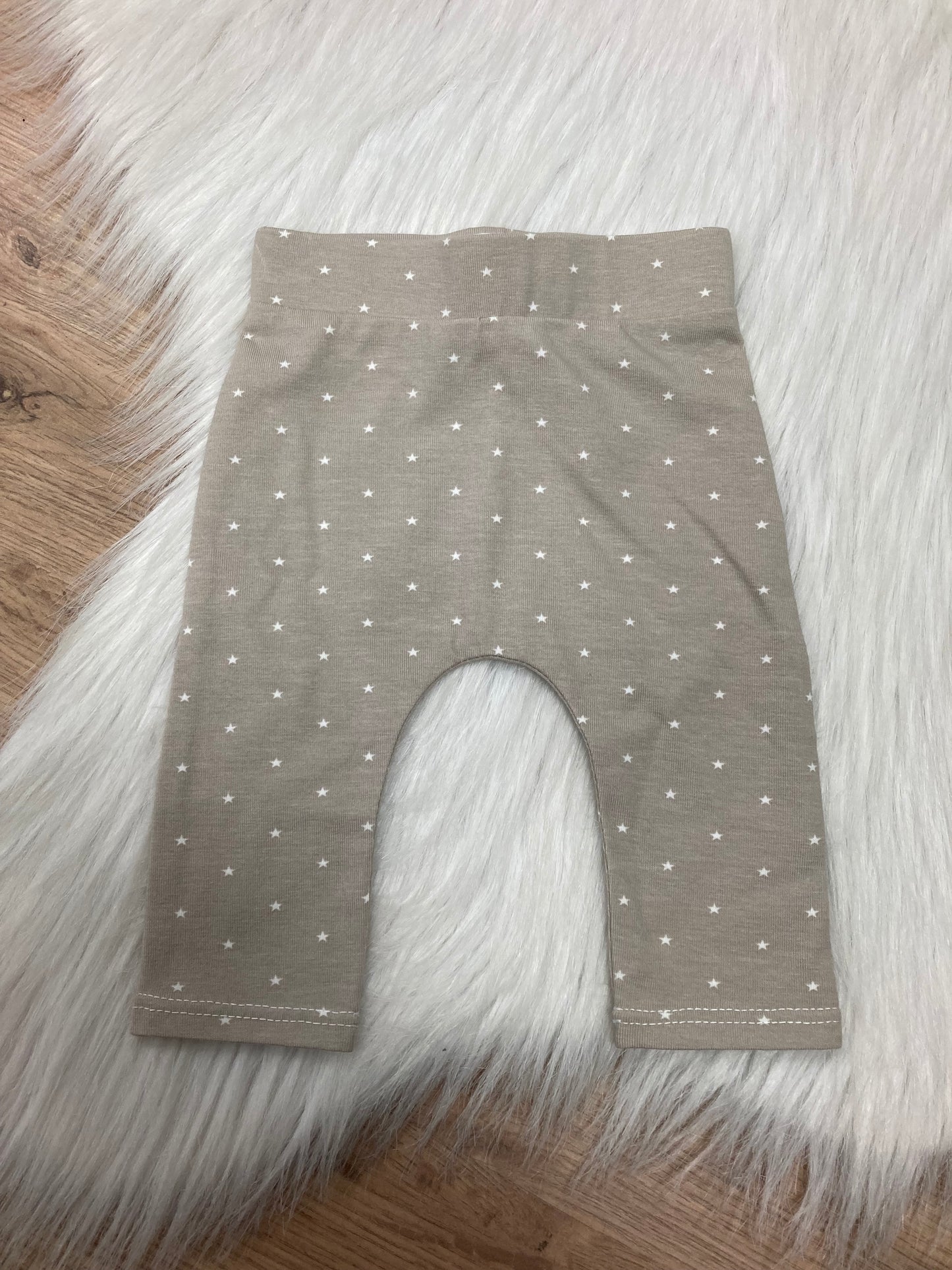 Jersey pants stars beige