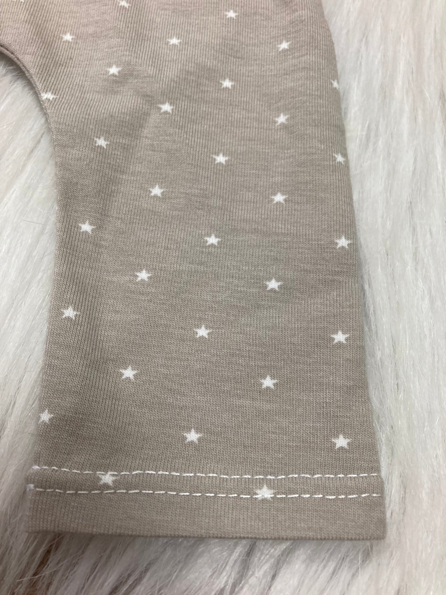 Jersey pants stars beige