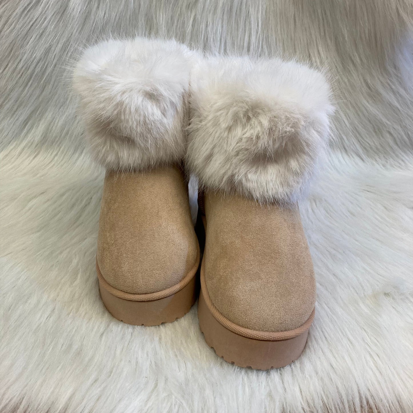 Boots Fluffy beige