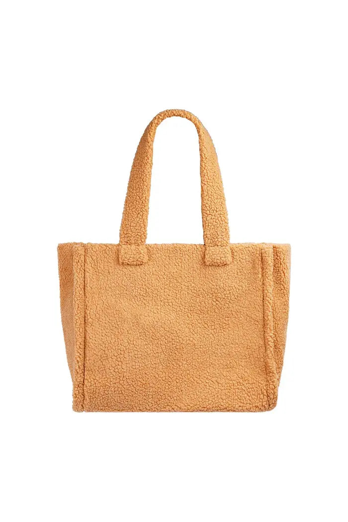 Teddy Shopper Bag Camel Polyester Camel