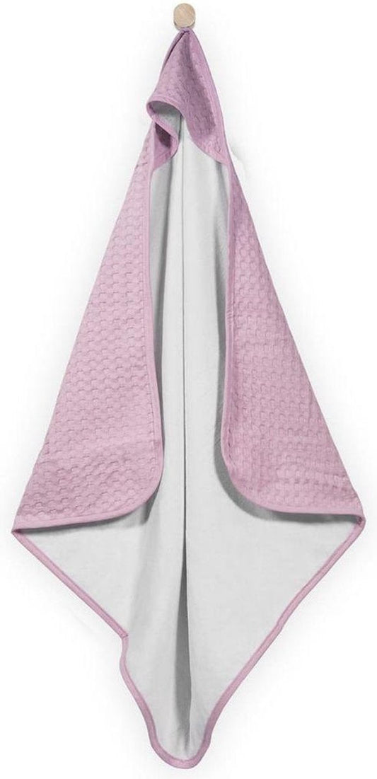 Bathcape 75x75cm Waffel roze