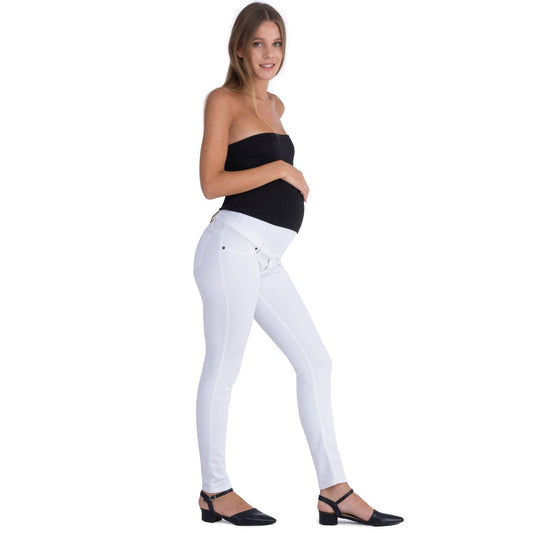 Witte zwangerschaps Jeans