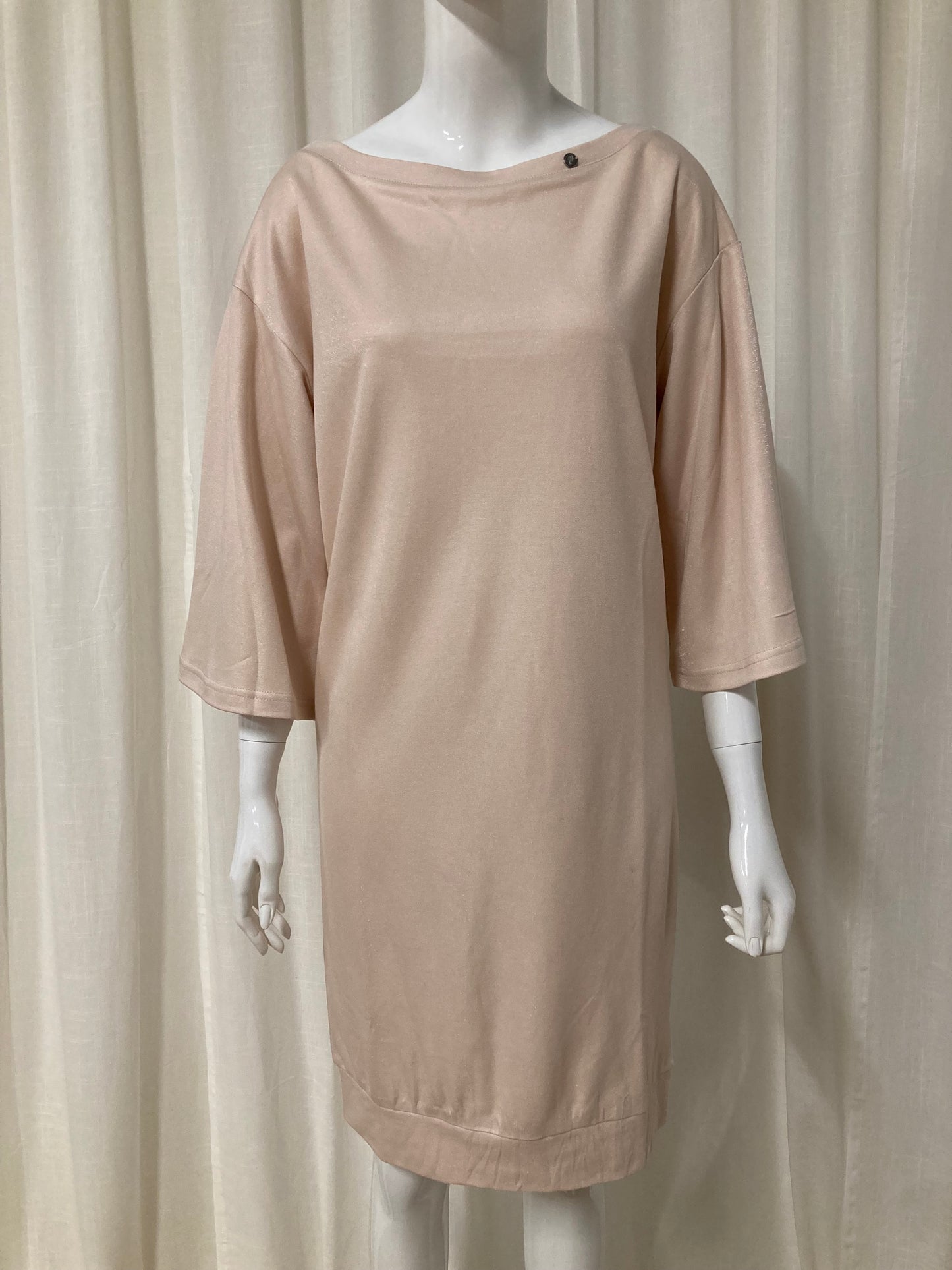 T-shirt dress with shiny coating Off-white