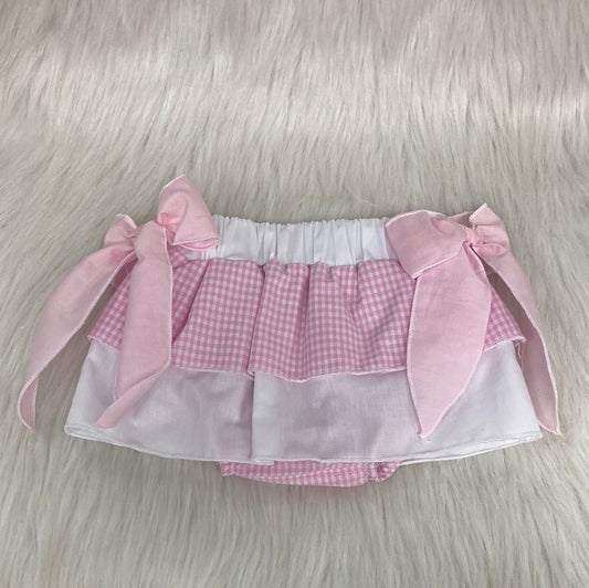 Bloomer Vichy roze/ wit