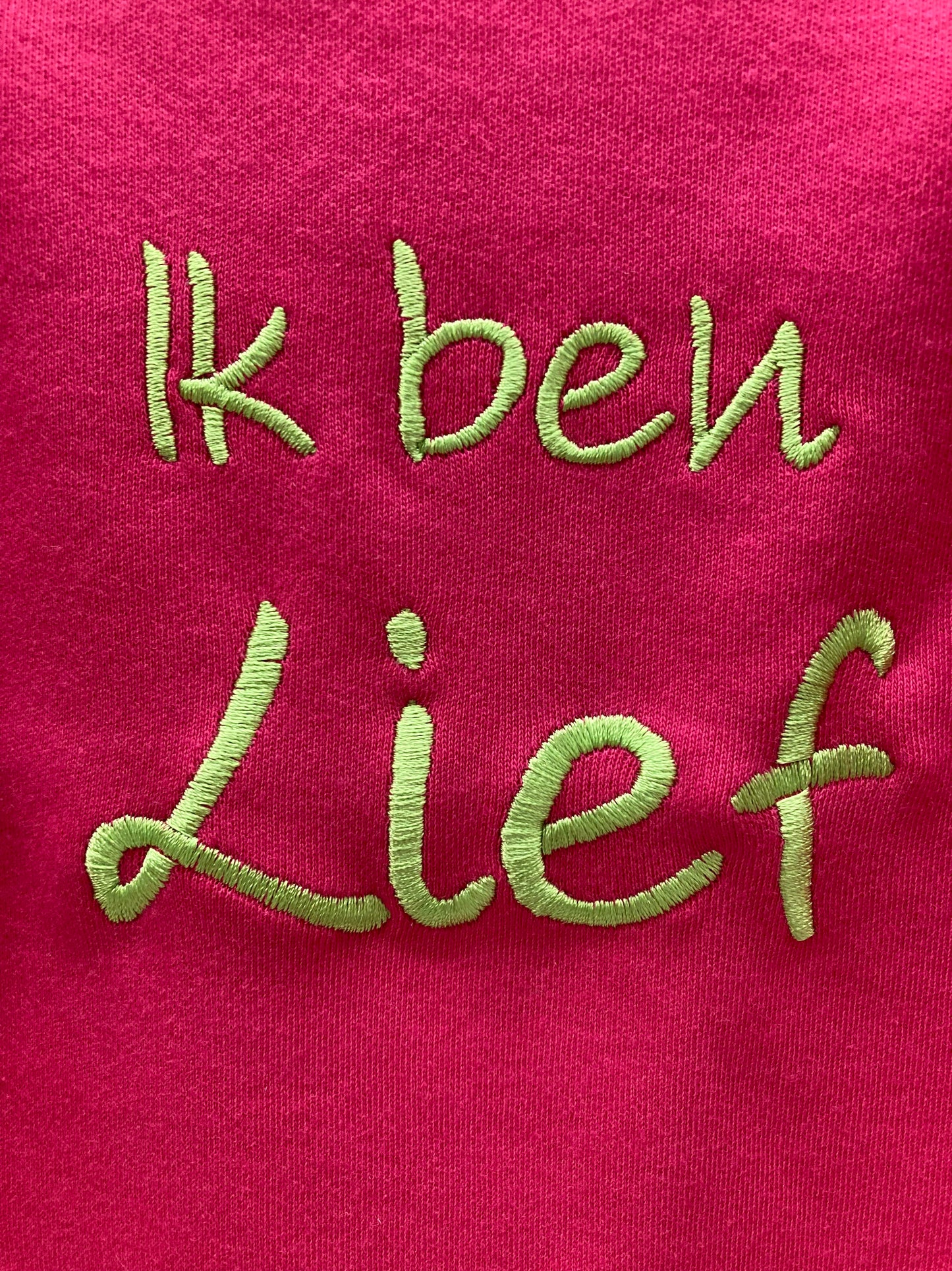 Body Fushia Ik ben lief