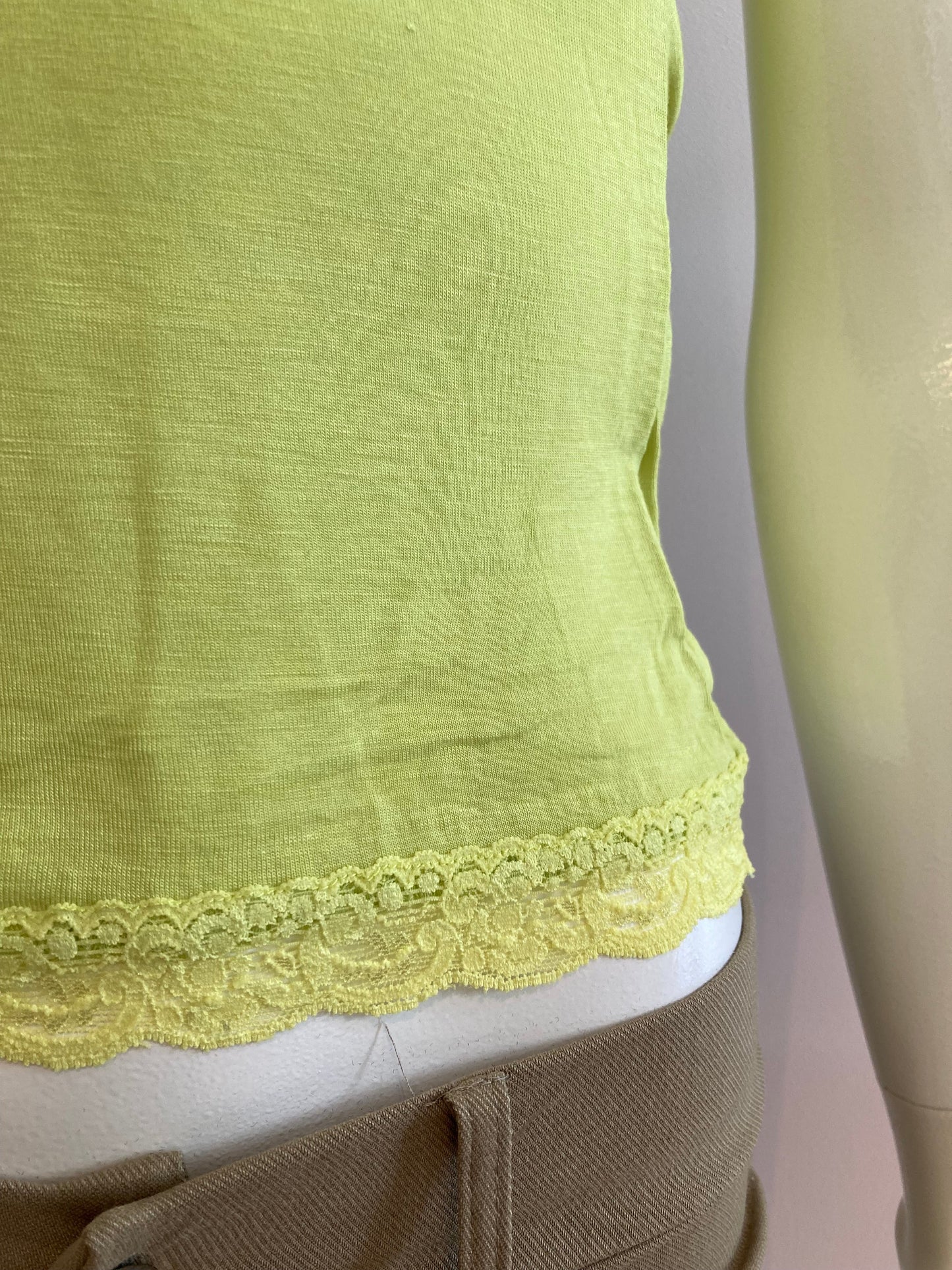 Tank top lace lemon