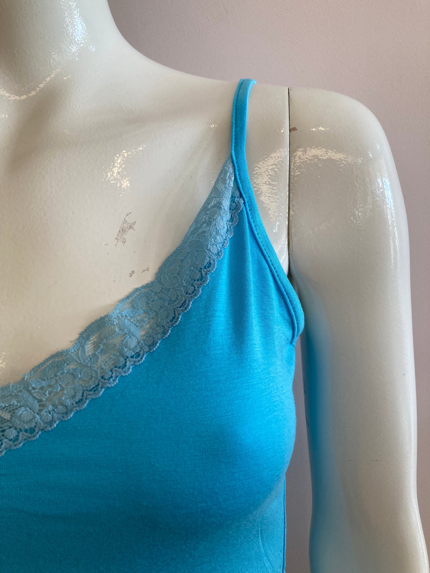 Tank top lace turquoise