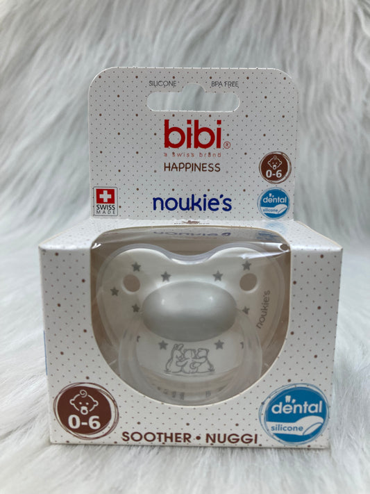 Fopspeen bibi Noukies grijs 0-6 Dental