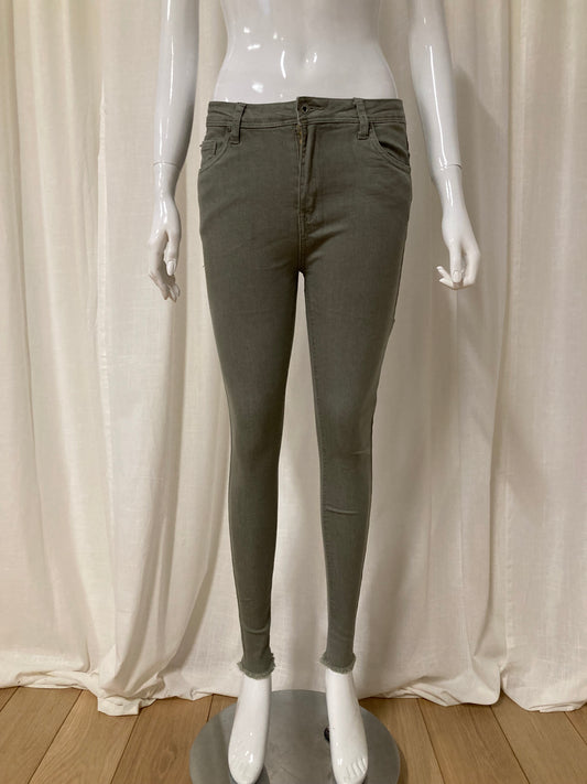 Skinny light khaki jeans