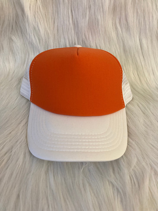 Truckercap Oranje/wit