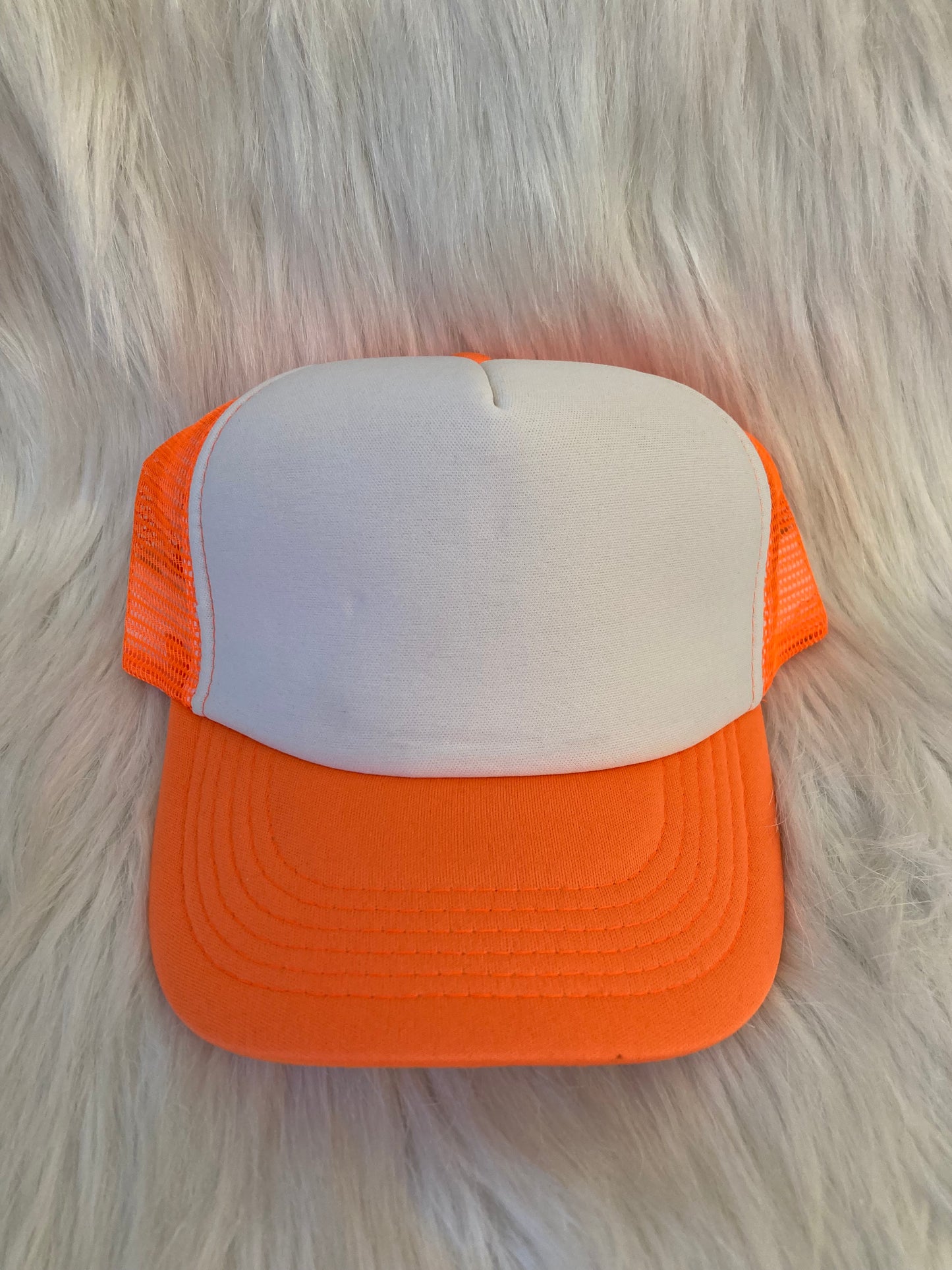 Truckercap fluo oranje