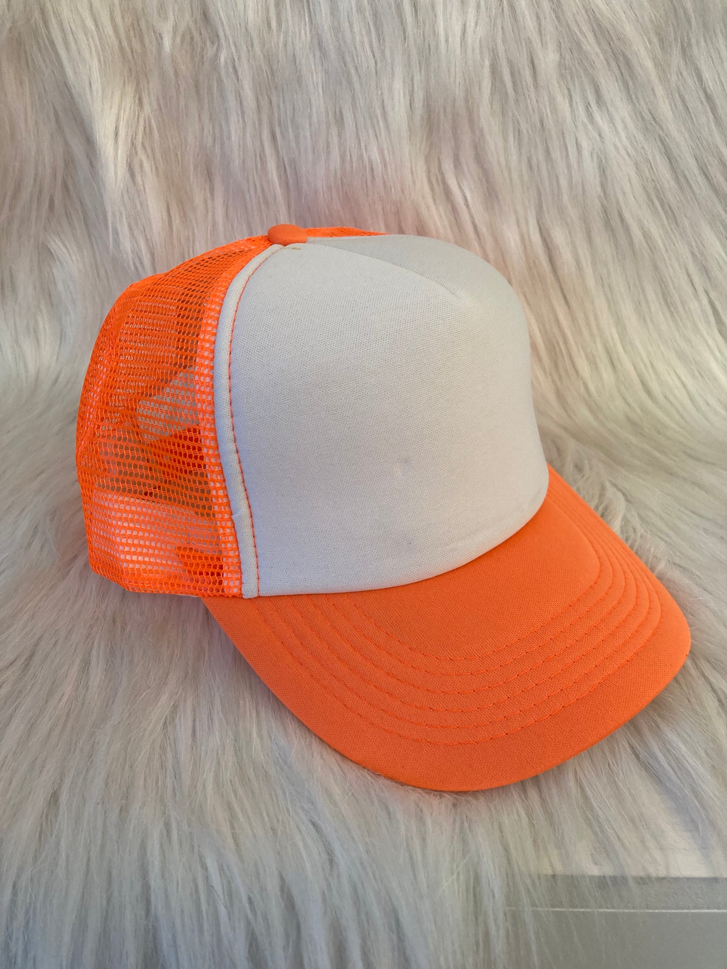 Truckercap fluo oranje