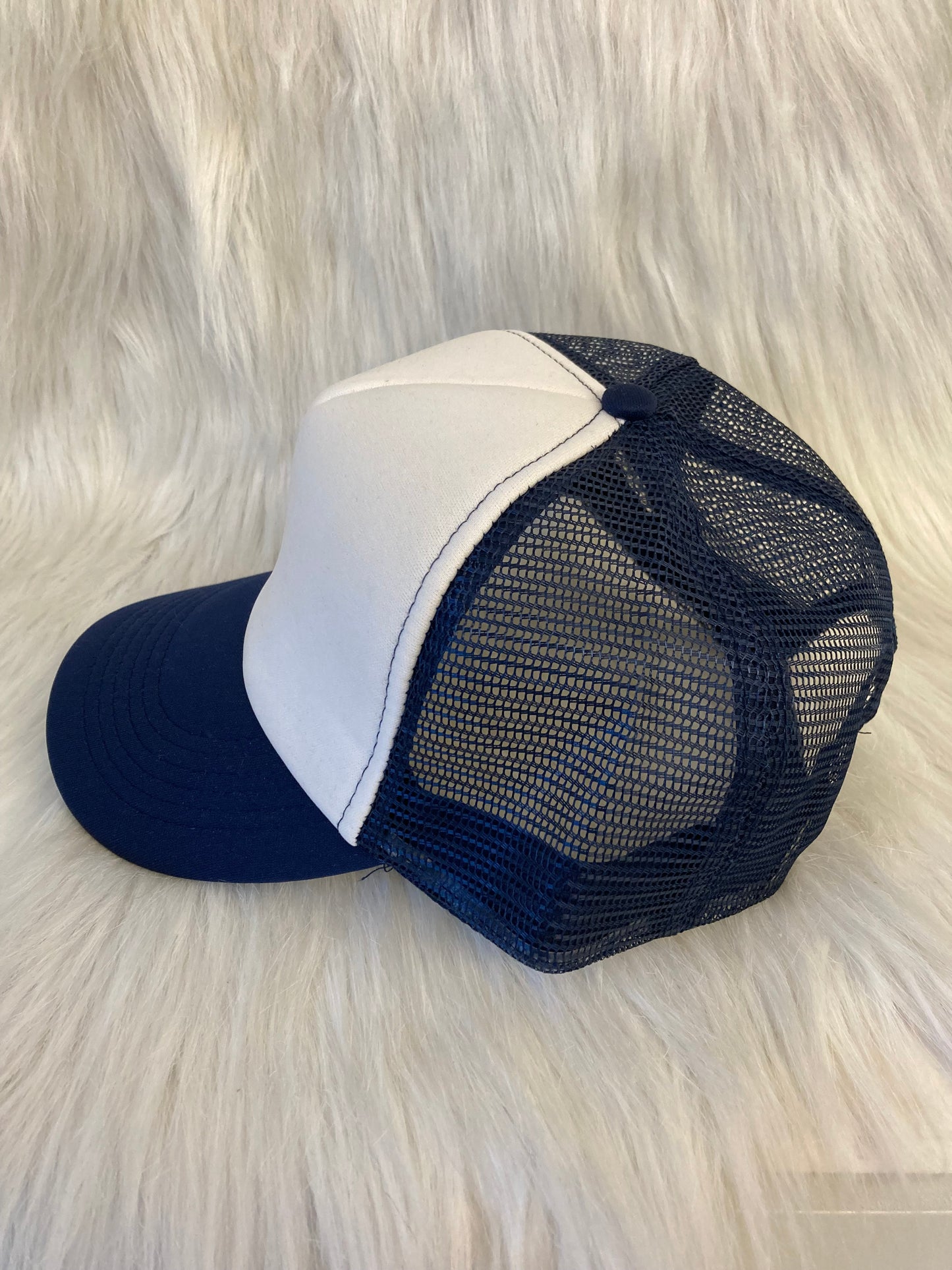 Truckercap marine blauw