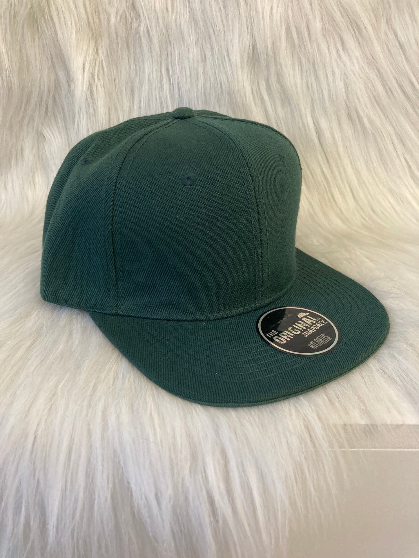 Snapback cap donkergroen