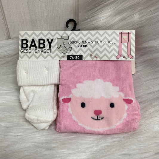 Babyset Kousjes + Broekkousen met schaap