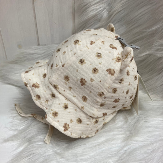 Sun Hat Muslin with teddy ears