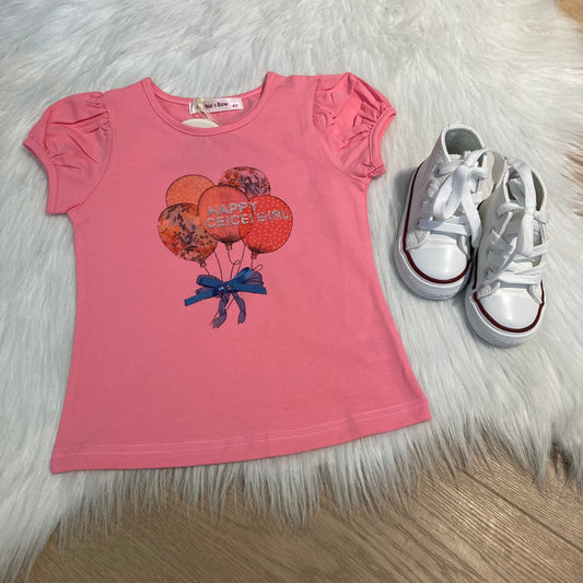 T-shirt Balloon roze