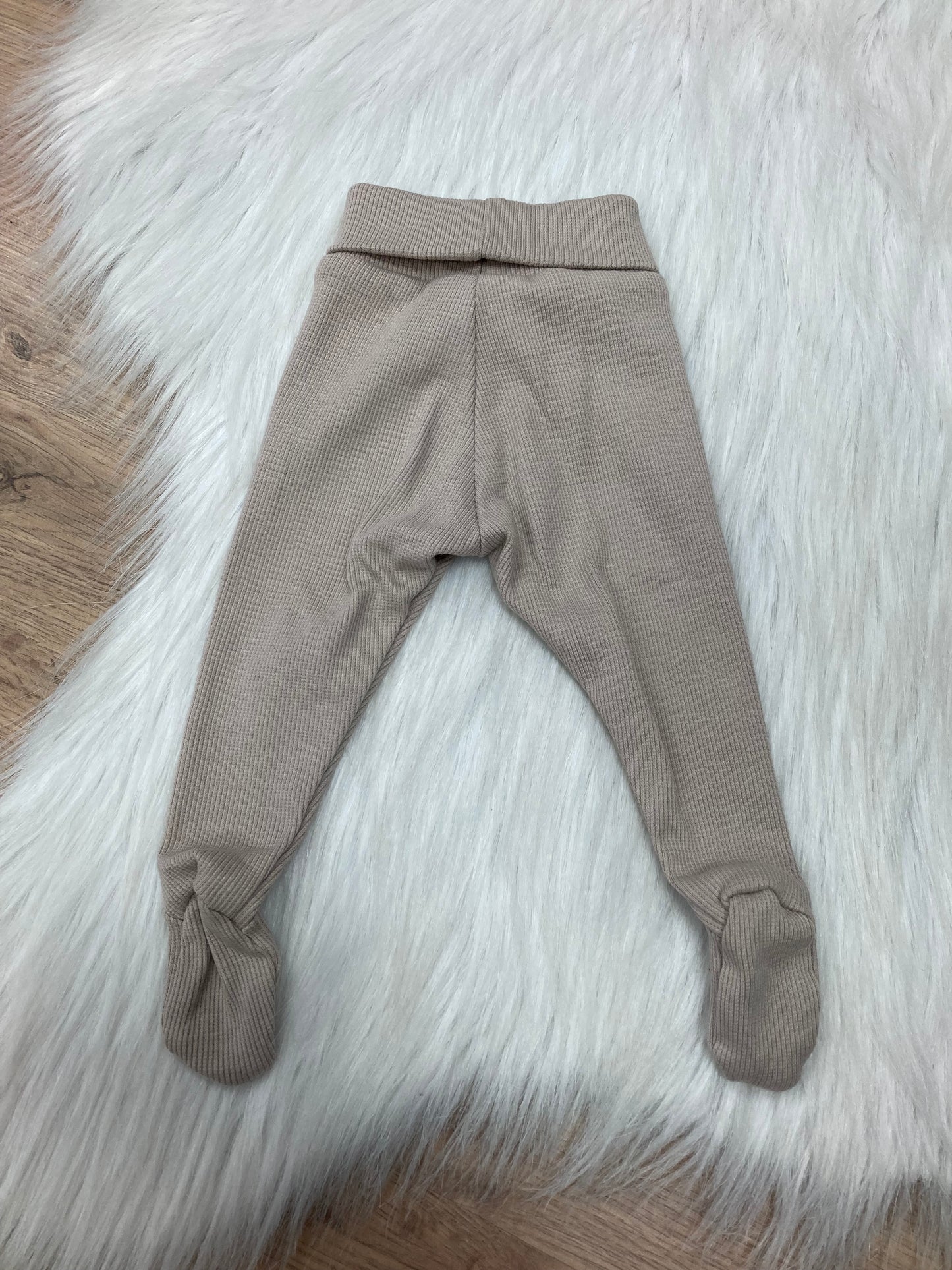 Baby Leggings with Feet warm gray