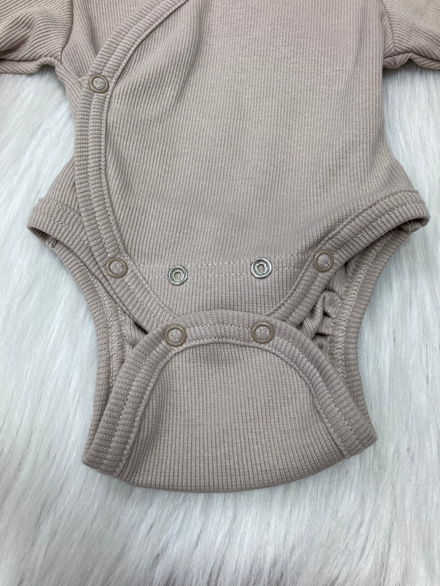 Longsleeve body wrap bodysuit taupe