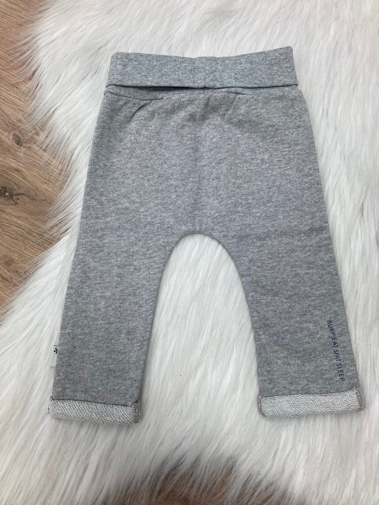 Jersey pants grey melange