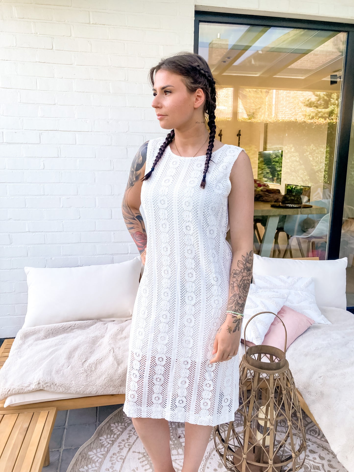 Lace dress white