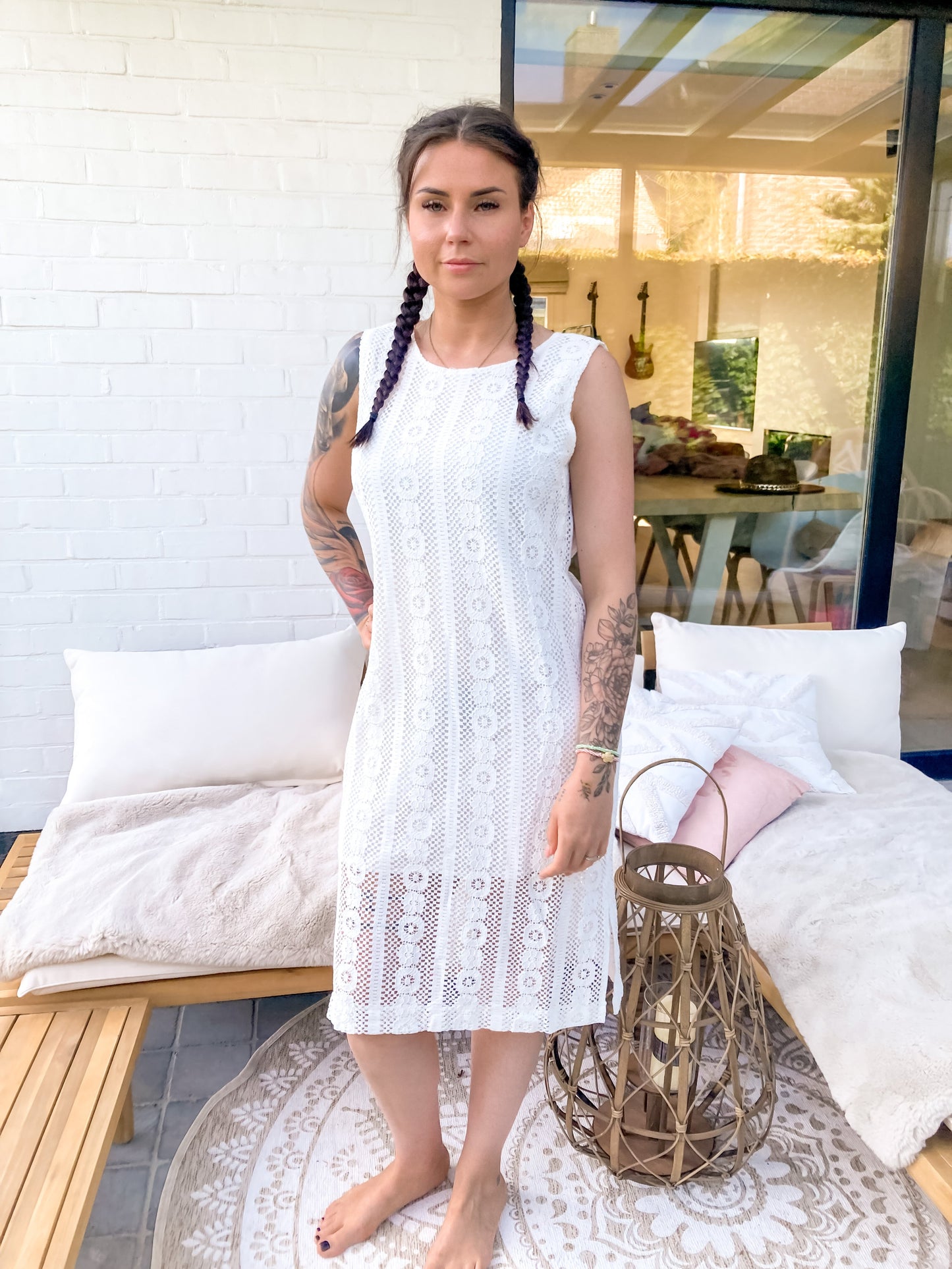 Lace dress white