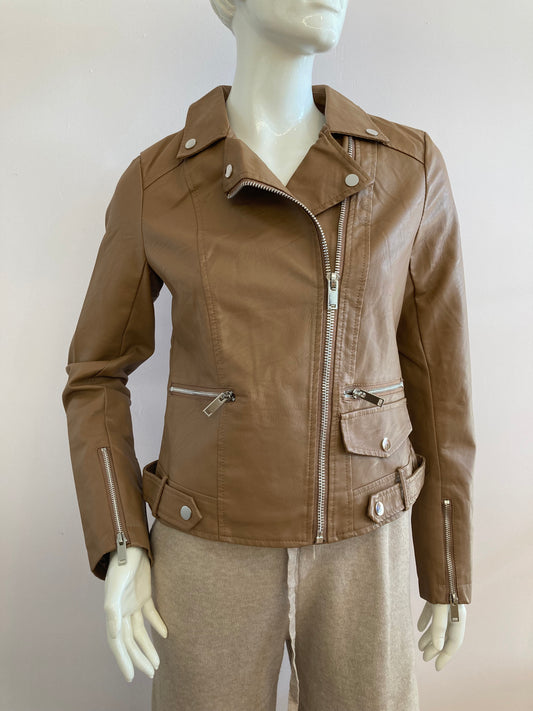 Biker jacket Camel