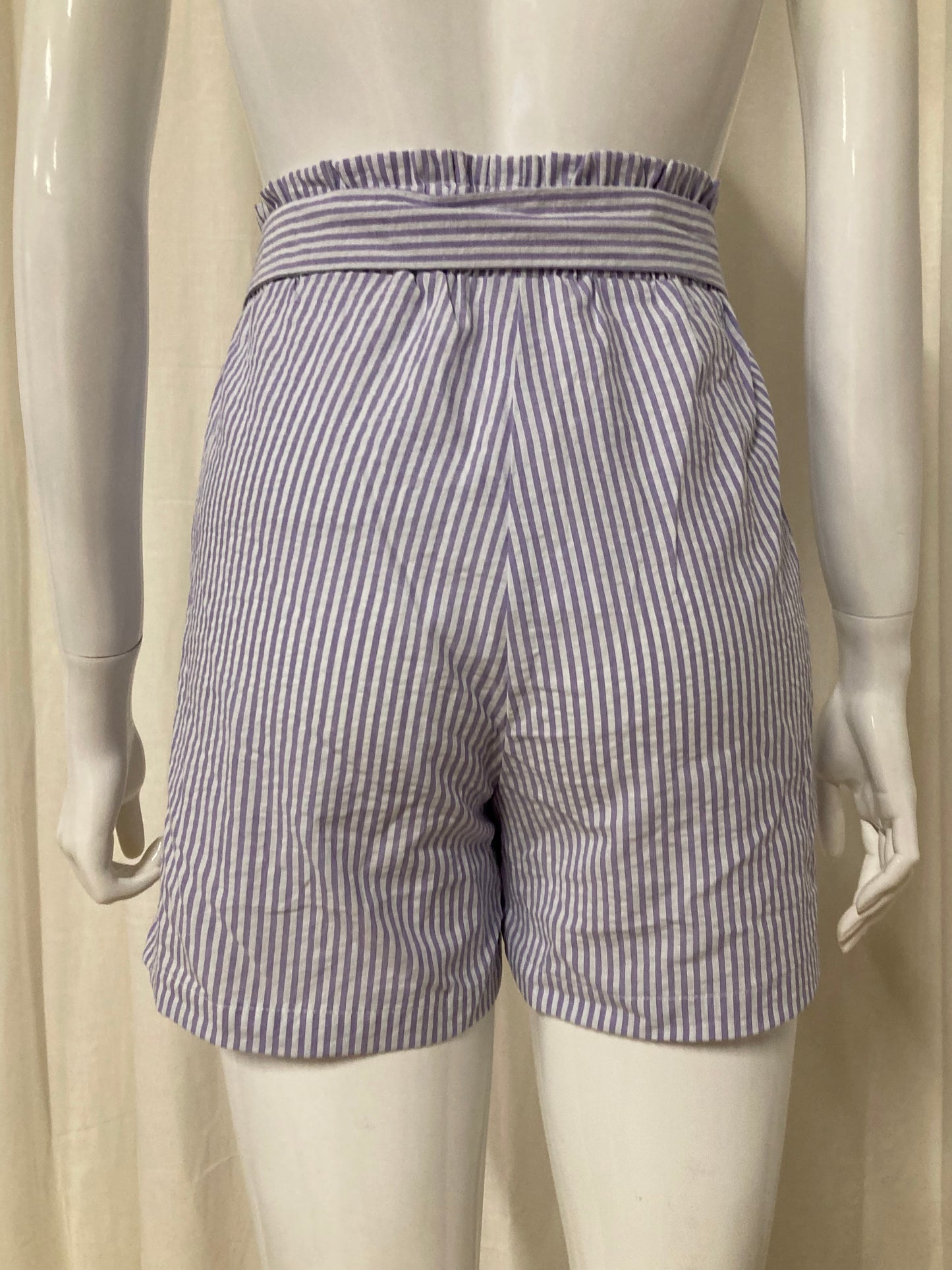 Short lila stripe C169