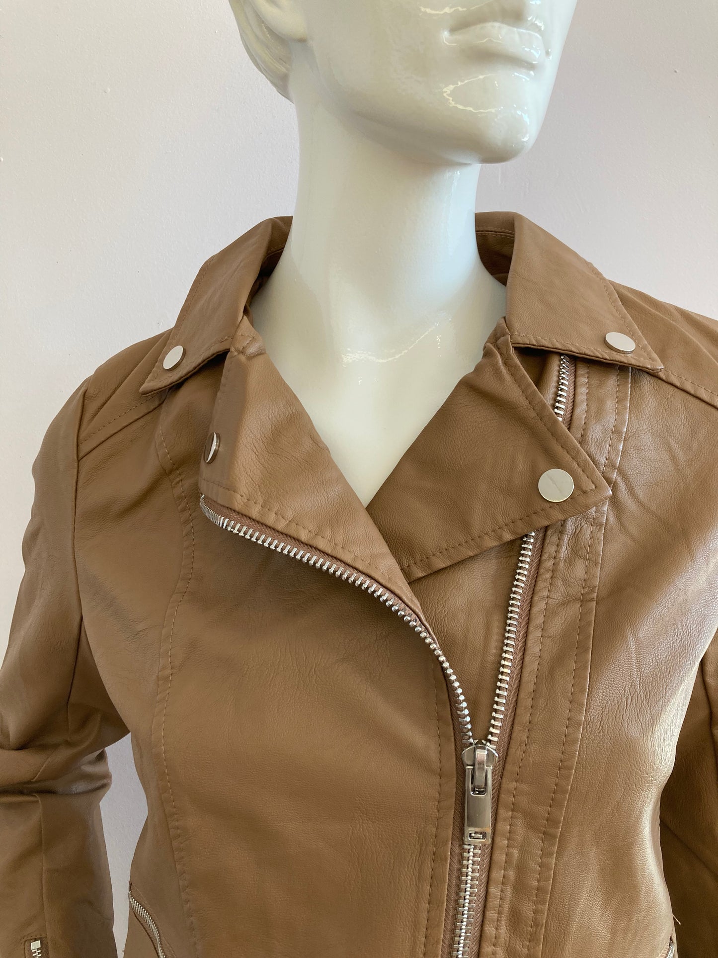 Biker jacket Camel