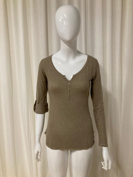 T-shirt longsleeve Anna Taupe