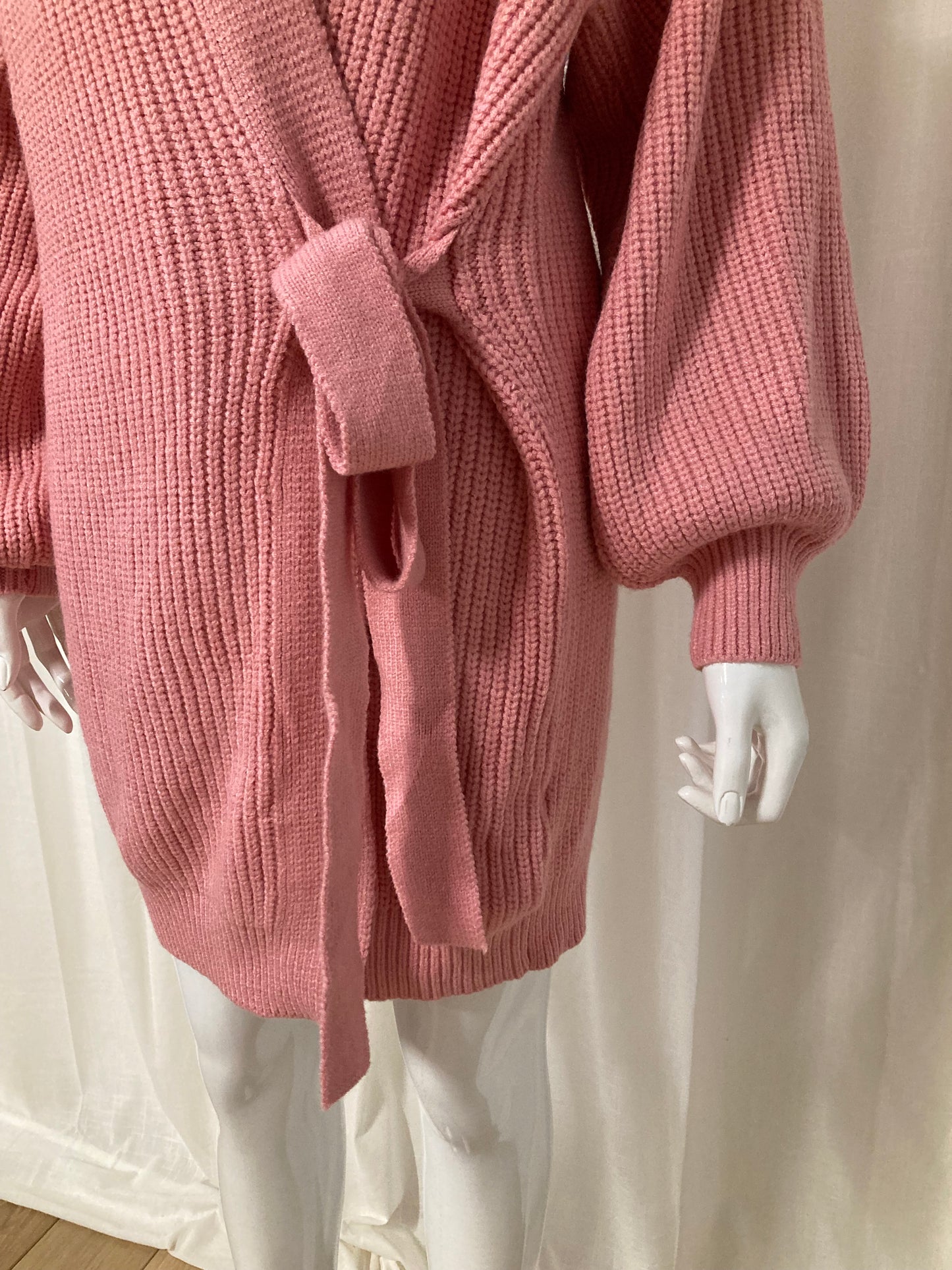 Cardigan Wrapped Long Pink One size