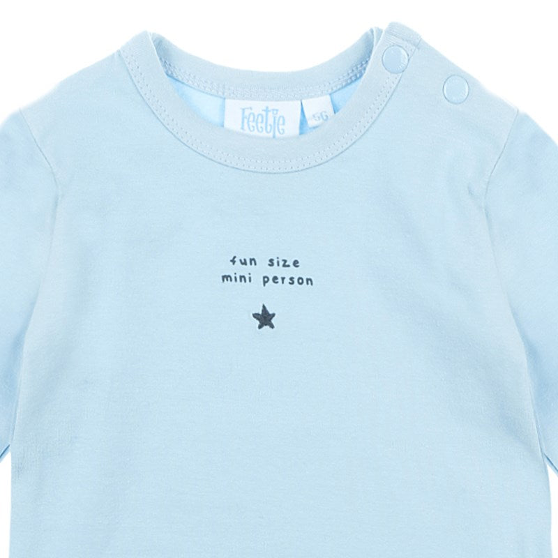 Longsleeve Fun Little Person - Mini Person lichtblauw