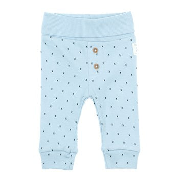 Broek AOP - Mini Person blauw