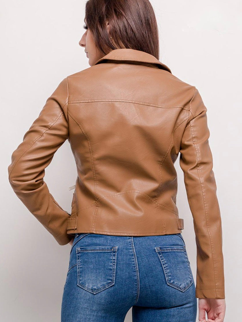 Biker jacket Camel