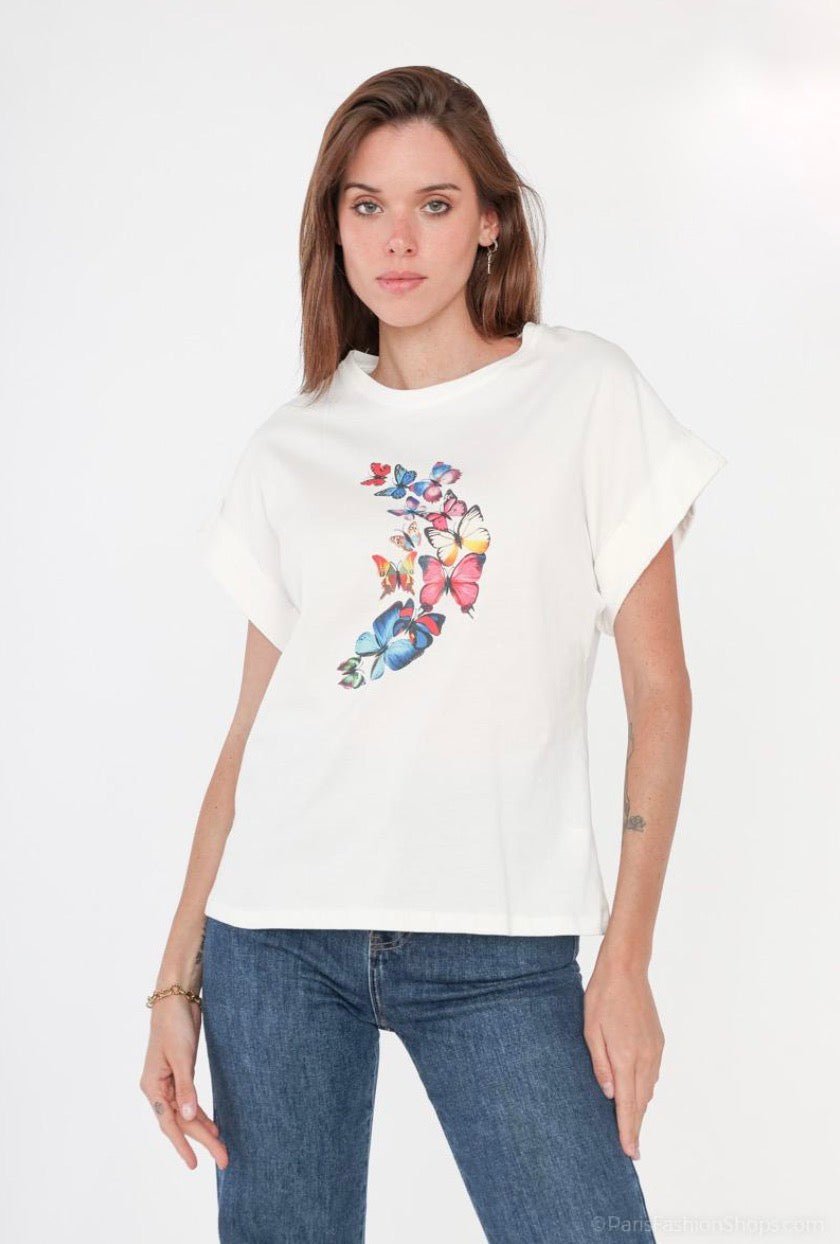 T-shirt with butterfly