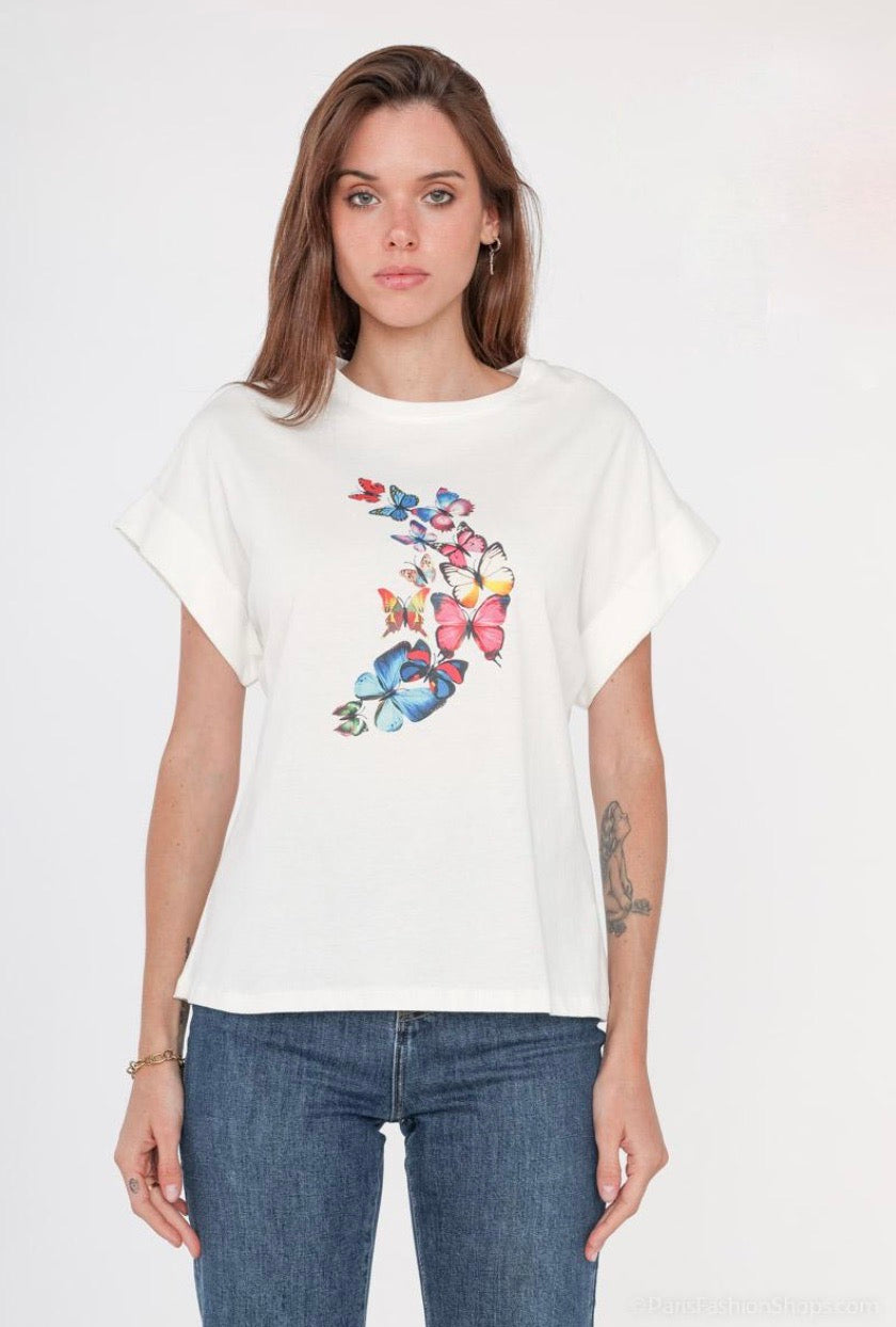 T-shirt with butterfly