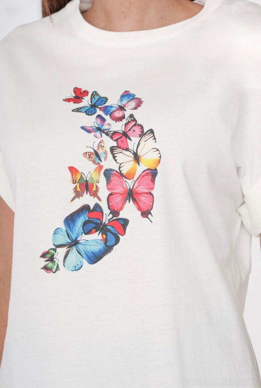 T-shirt with butterfly