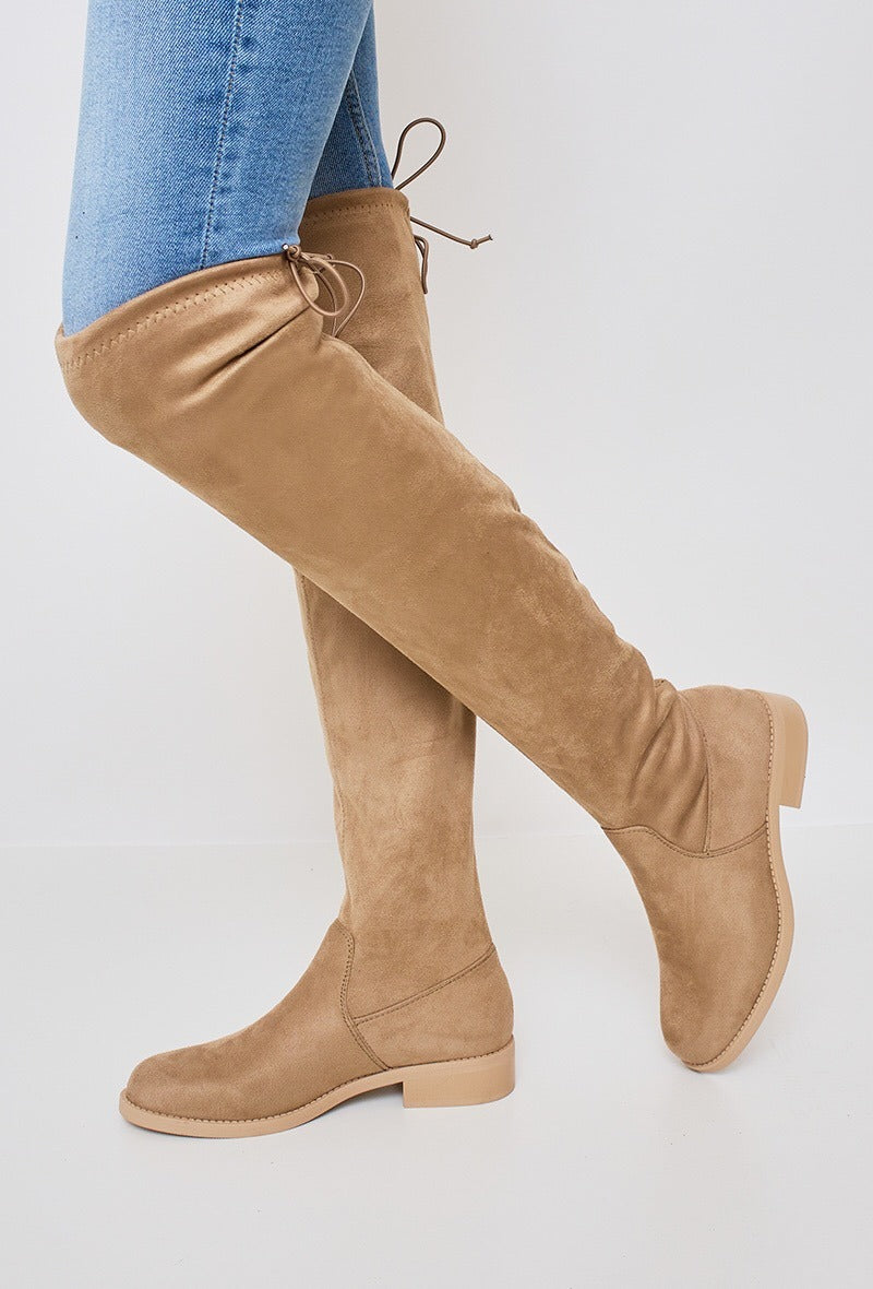 Boots high beige