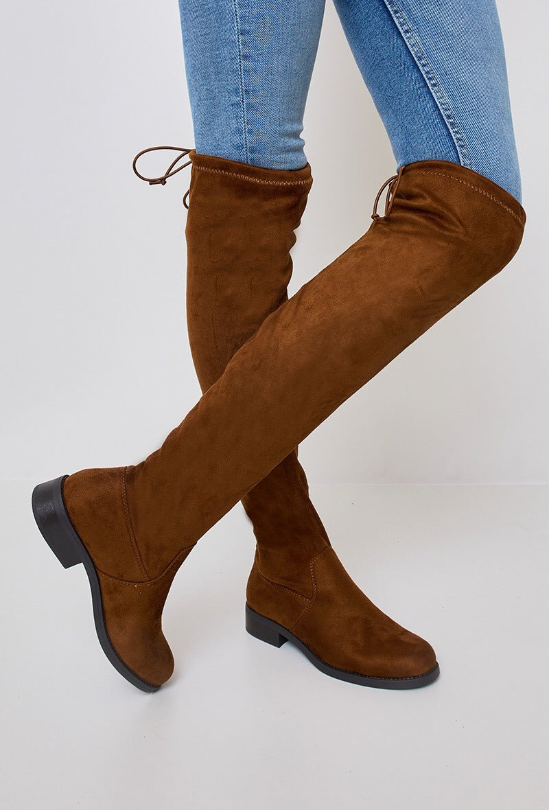 Boots high Camel