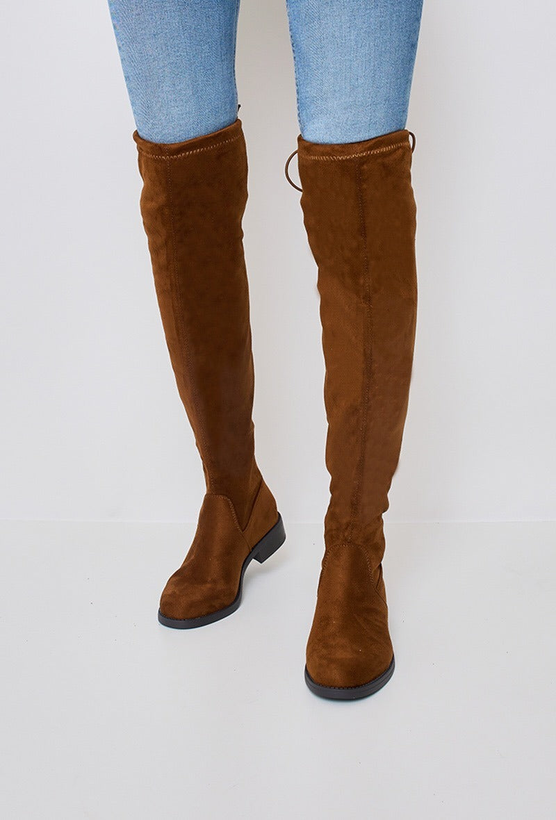 Boots high Camel