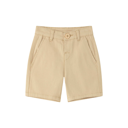 Chinoshort voor jongens beige