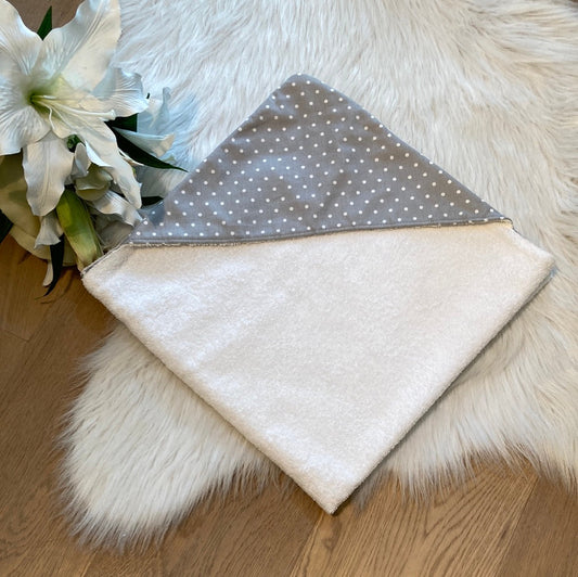 Babycape dots taupe