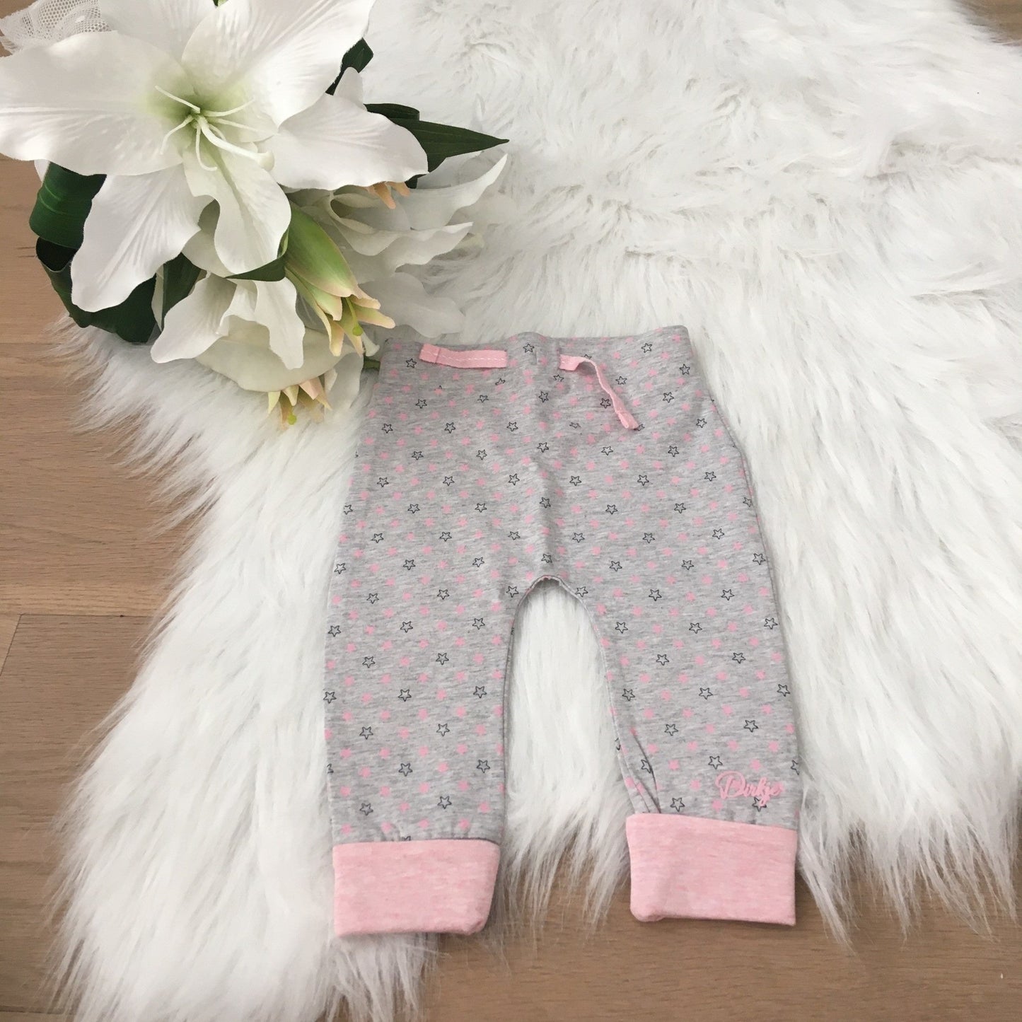 Hello funny bunny trousers stars