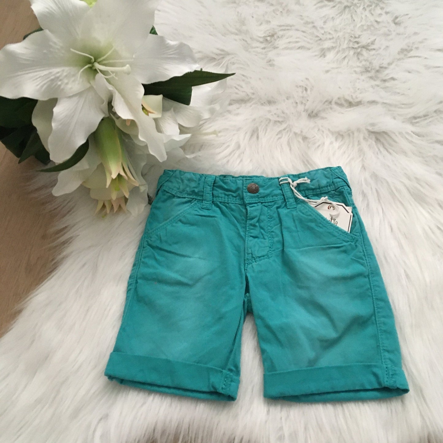 Bermuda uni twill groen