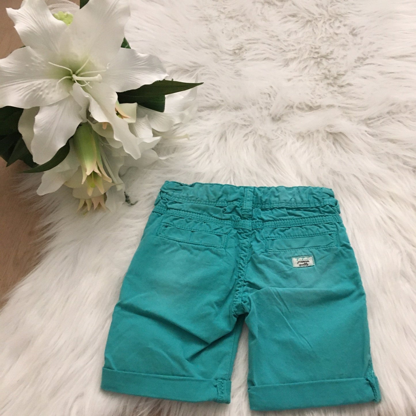 Bermuda uni twill groen