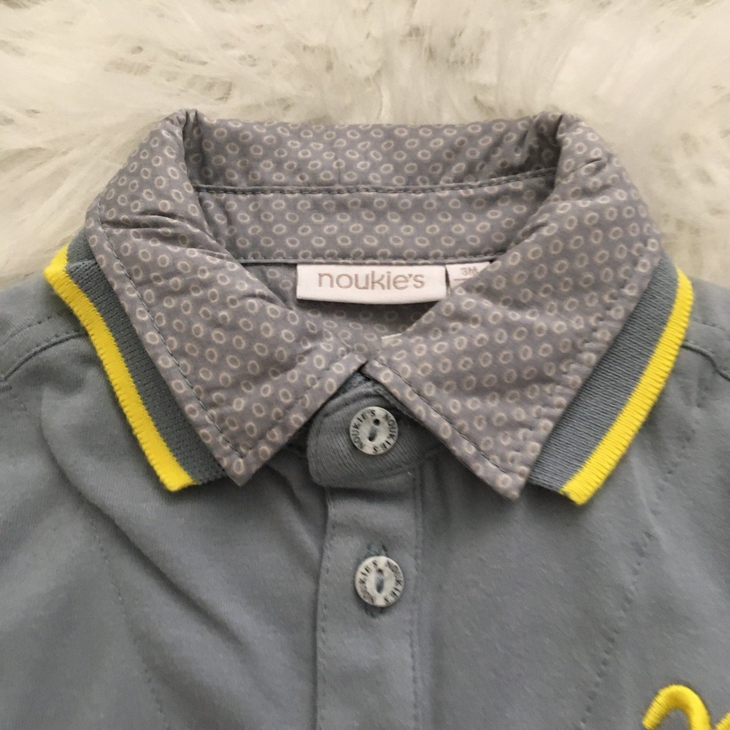 Smart boy polo blue gris