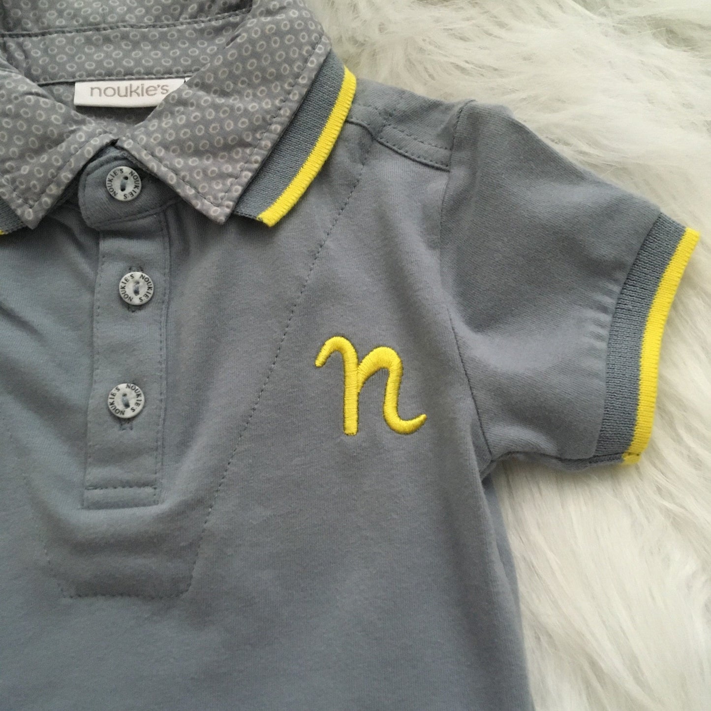 Smart boy polo blue gris